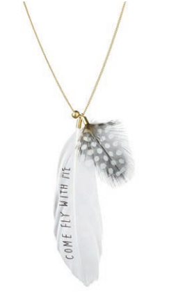 Halsband Feather Come Fly with me - Rder