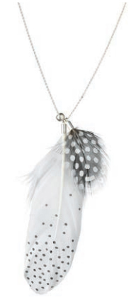 Halsband Feather Dots - Rder