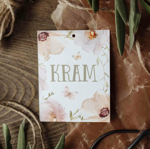 Kort Kram, blommotiv, från Majas lyktor säljs till förmån för Barncancerfonden